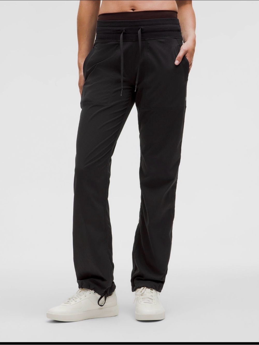 lululemon black dance studio mid rise pant